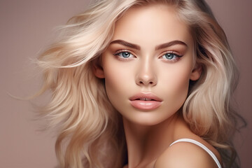 Fototapeta premium Luxury spa salon resort person have beauty relaxing procedure, Generative AI illustration picture