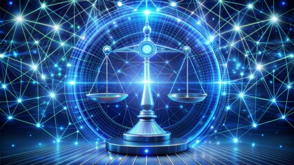 AI ethics or AI Law concept. Developing AI codes of ethics. Compliance, regulation, standard , business policy and responsibility for guarding against unintended bias in machine learning algorithms