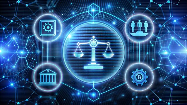 AI ethics or AI Law concept. Developing AI codes of ethics. Compliance, regulation, standard , business policy and responsibility for guarding against unintended bias in machine learning algorithms