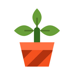 Plant Flat Icon Design