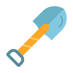 Shovel Flat Icon Design