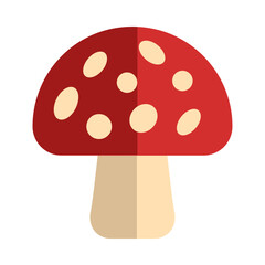 Mushroom Flat Icon Design