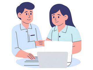 doctor and nurse in office