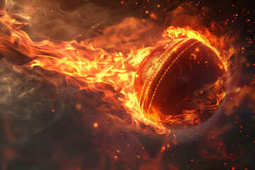 cricket ball in fire, world cup