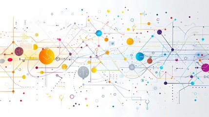 an abstract vector background illustrating the concept of technology communication