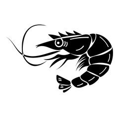 Seafood silhouettes flat illustration. Marine animal shapes. Underwater world. Biodiversity. Abstract shapes 