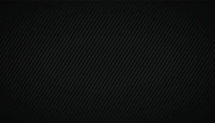 Obraz premium Black dark abstract background with stripes, carbon fiber texture, texture with diagonal lines, vector illustration