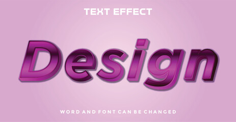 Design editable text effect