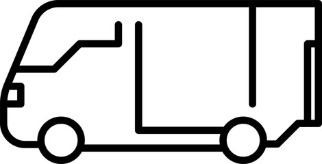 Truck icon freight, delivery symbol. Fast delivery icon. Speed moving lorry symbol isolated on white background. Vector illustration.