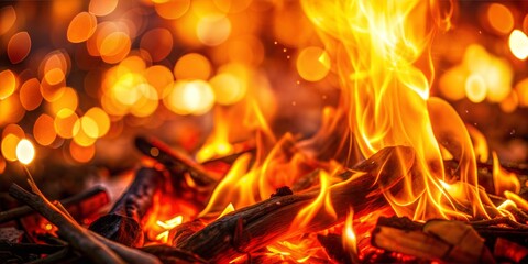 Fire Glow Blur: A warm, orange and red blurred background that mimics the glow of a fire, perfect for cozy and warm themes.

