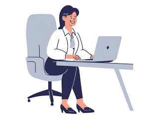 doctor working on laptop