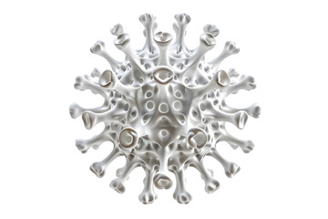 Fototapeta premium White Abstract Virus Model