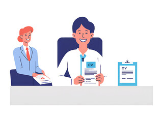 business person with card