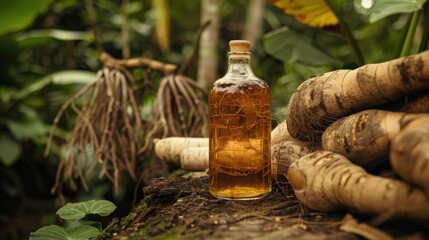 Ipecacuanha roots are utilized in crafting syrup made from Carapichea ipecacuanha