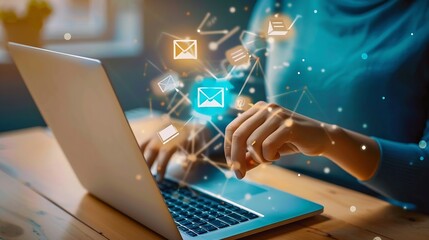 Marketing automation growth marketing strategy concept Digital marketing automation tools used for all in one email marketing social media customer journey pricing advertising and loya : Generative AI