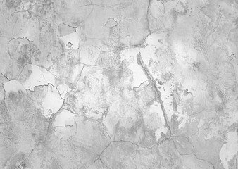 Crack and scratch surface of a concrete wall