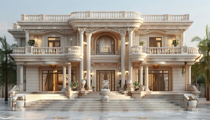 Obraz premium 3d model of the house 