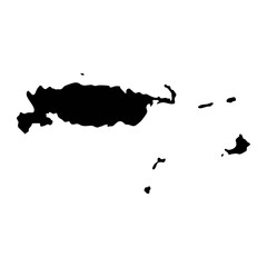 Manus Province map, administrative division of Papua New Guinea. Vector illustration.