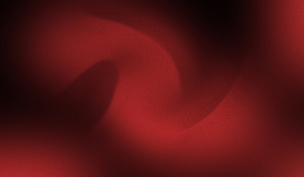 Abstract red gradient background with smooth and soft transitions. This vibrant backdrop features a swirling effect with grainy noise texture
