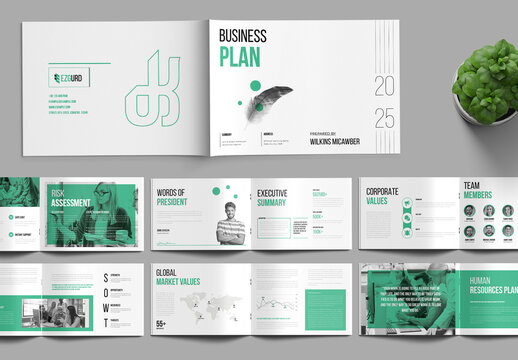 Minimal And Creative Business Plan Brochure