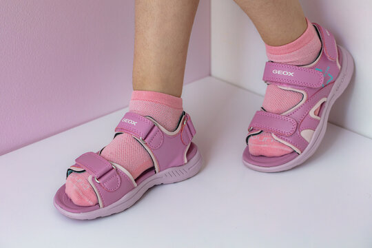 pink Geox Vaniett sandals