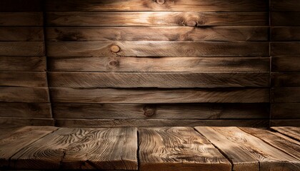 Cen&aacute;rio de madeira r&uacute;stica