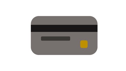 credit card illustration with a white background