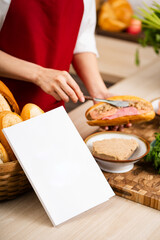 Image of fresh fruits and vegetables on the kitchen table