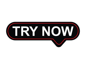 Try Now Text In Red Rectangle Shape For Information 