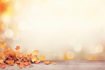 autumn leaves background, generative ai