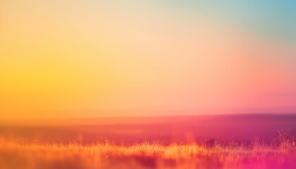 Fototapeta premium Colorful sunset in the field