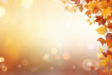 autumn leaves background, generative ai