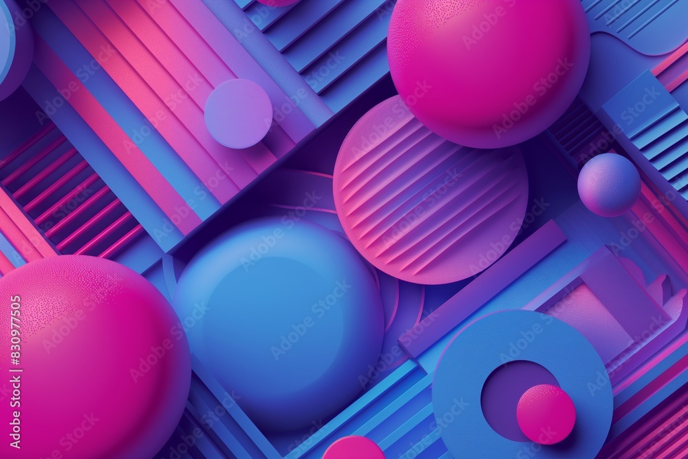 Poster abstract colorful 3d background by generative ai