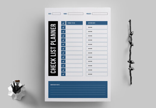 Minimal Check List Planner