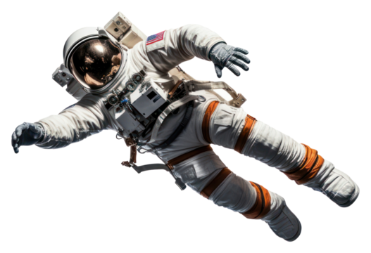PNG Astronaut parachuting protection skydiving. AI generated Image by rawpixel.
