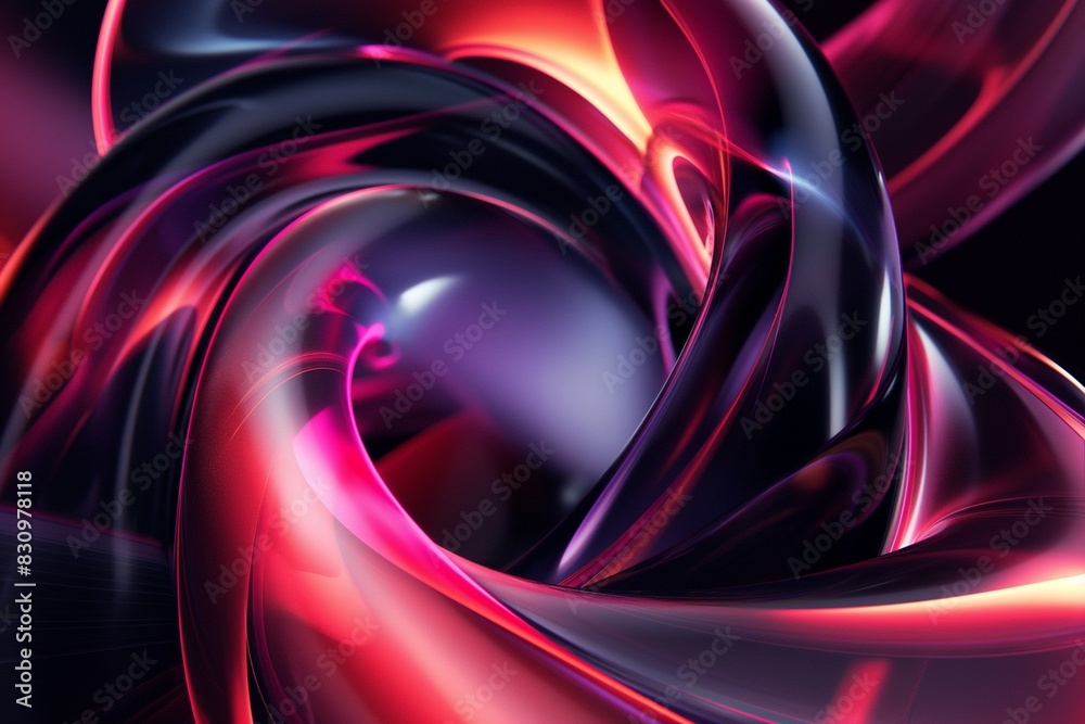 Sticker abstract colorful 3d background by generative ai