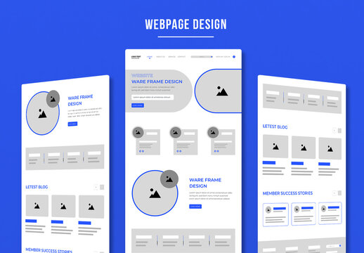 Wireframe Landing Page Layout