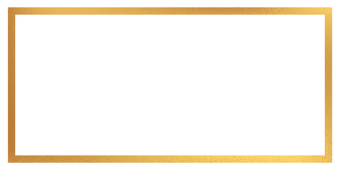 luxury Gold frame border transparent png or isolated on white. Textured golden border for poster, banner, greeting, card, book, print & publication design.