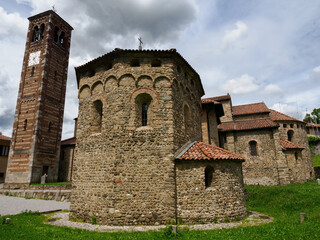 Medieval church of SS. Pietro e Paolo at Agliate, Brianza, Italy