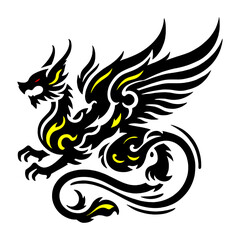 Black Dragon Indonesian Mythology