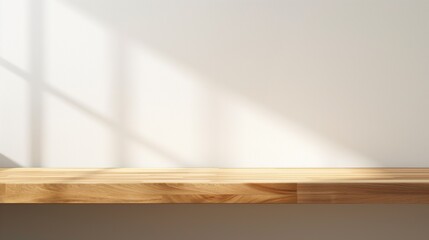 Empty wood tabletop.