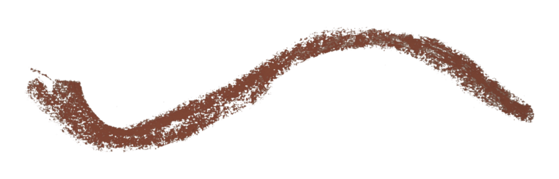 brown pencil strokes isolated on transparent background