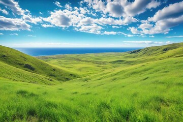 Obraz premium field and sky