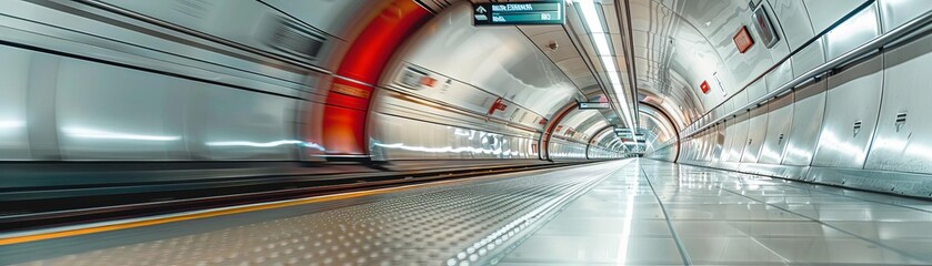 Obraz premium Cinematic photo, Real Life Image of tube london , ARRIFLEX 35 BL Camera, Canon K35 Prime Lenses, 70mm, dedication