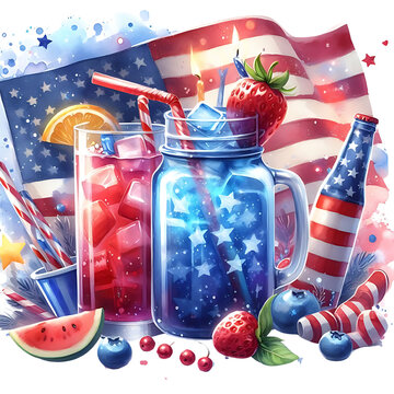recommend clip art: Fourth of July Cocktail