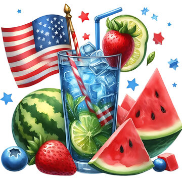 recommend clip art: Fourth of July Cocktail