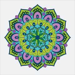 Colorful Luxury mandala design