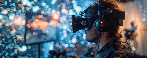 A virtual reality development lab using a pantilt camera system to track user movements and integrate them into a digital environment