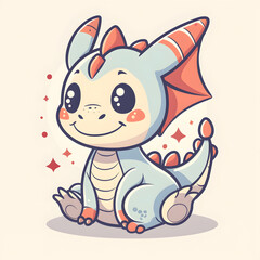 a cartoon of a dragon.