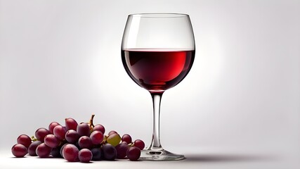 PNG A refreshing glass of wine against a white background